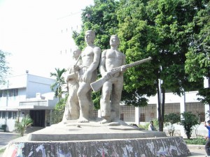 Sculpture entitled "Undefeated Bangla" at Dhaka University is a monument to the National Liberation War (photo - Embassy of Bangladesh)